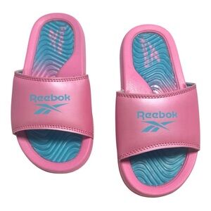 Reebok Kids Slides Sandals Colorful Pool Beach Shoes Slip On Summer Size 13Y